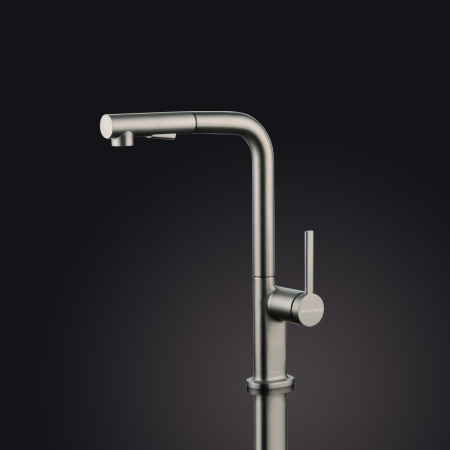 Смеситель для кухни Paulmark NEO Ne214419-BS на мойку никель